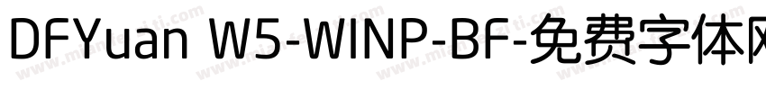 DFYuan W5-WINP-BF字体转换